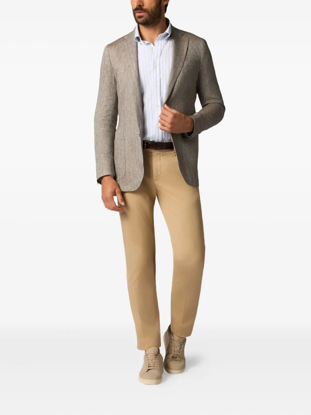 Brooks Brothers Katoenen overhemd Blauw