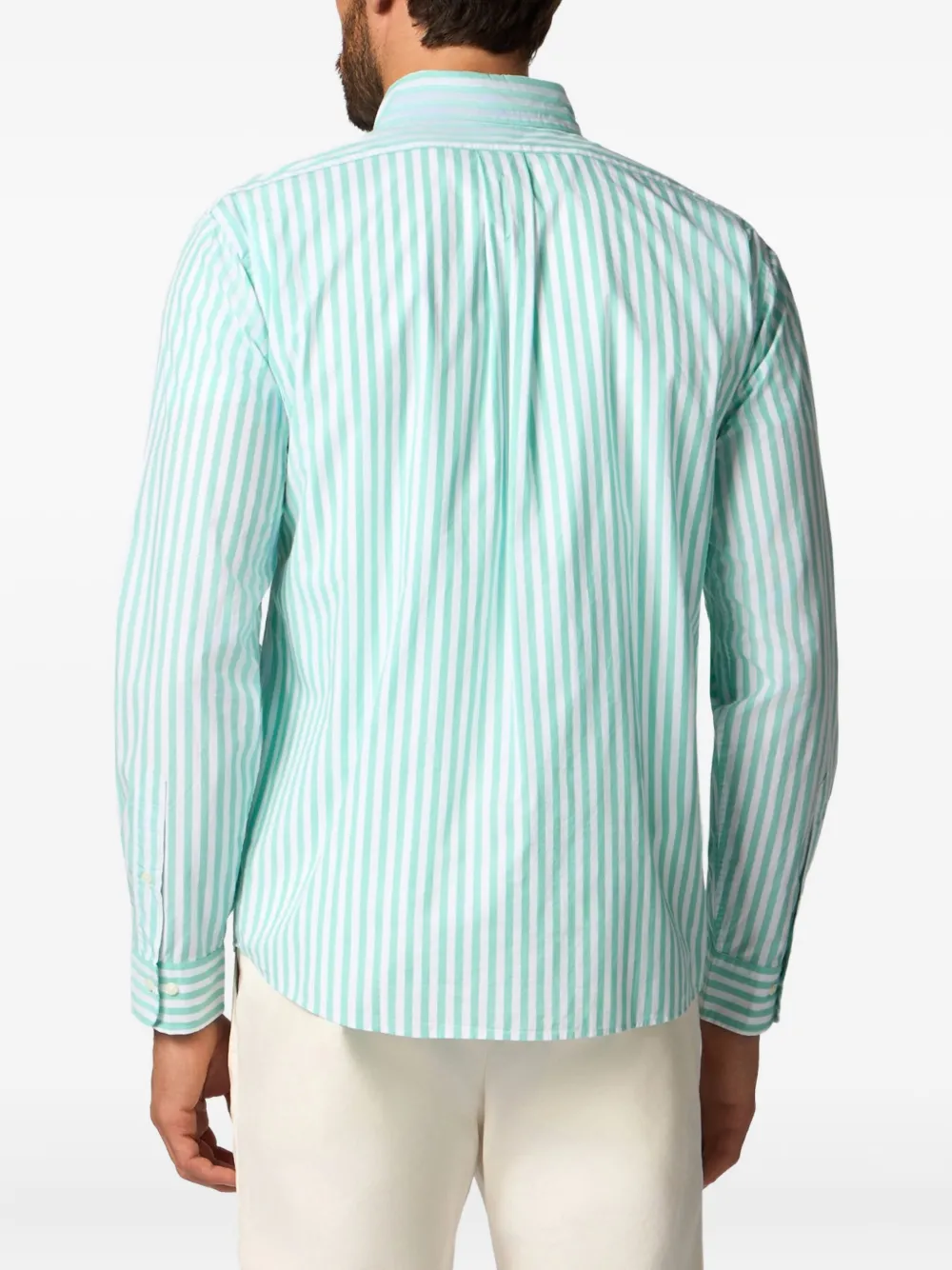 Brooks Brothers Gestreept overhemd Groen
