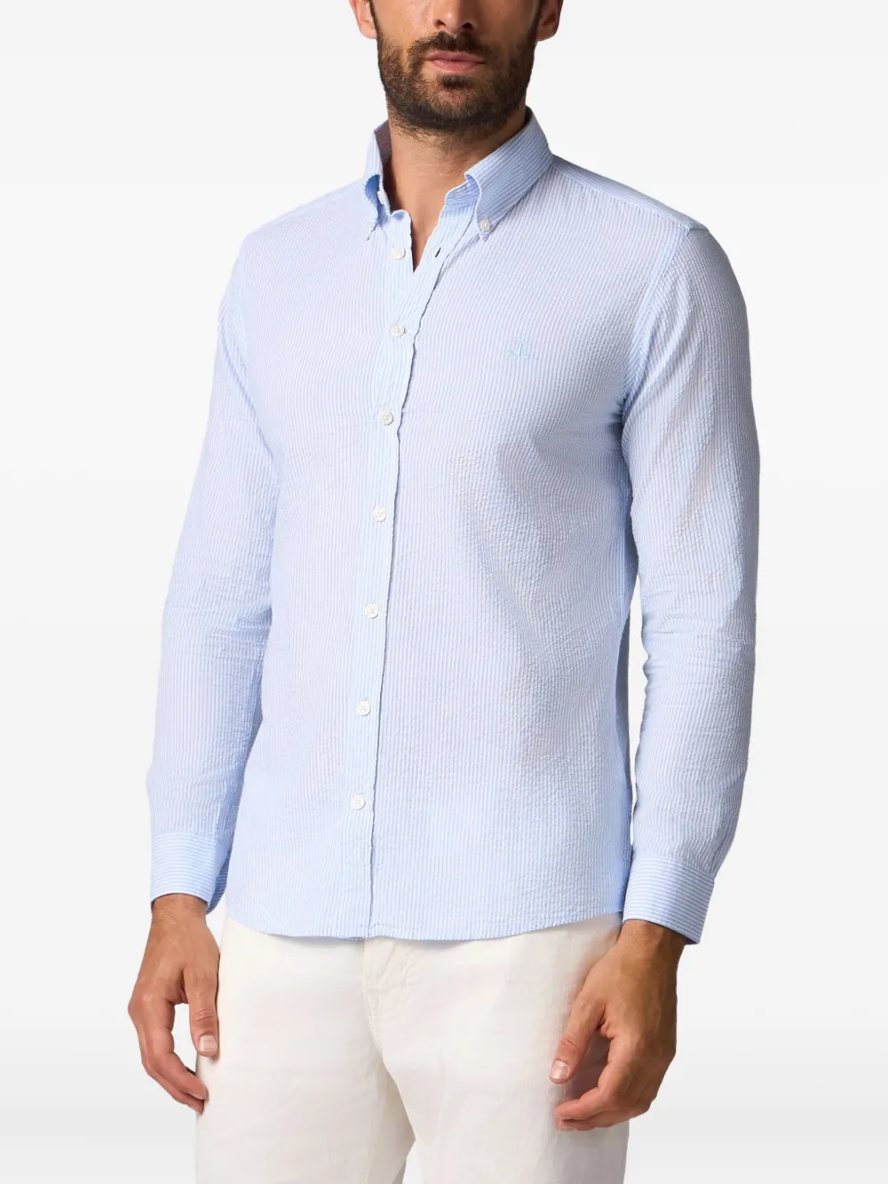 Brooks Brothers Gestreept overhemd Blauw