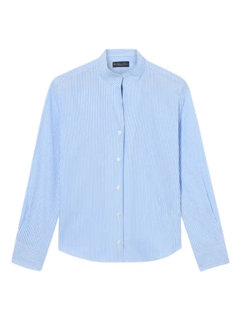 Brooks Brothers stand-collar striped shirt