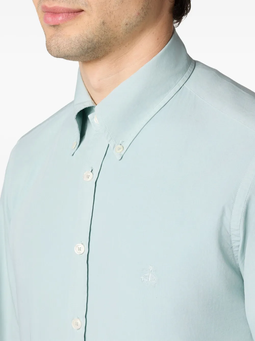 Brooks Brothers Katoenen overhemd Groen