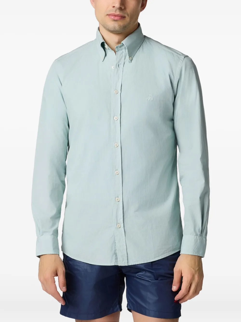 Brooks Brothers Katoenen overhemd Groen