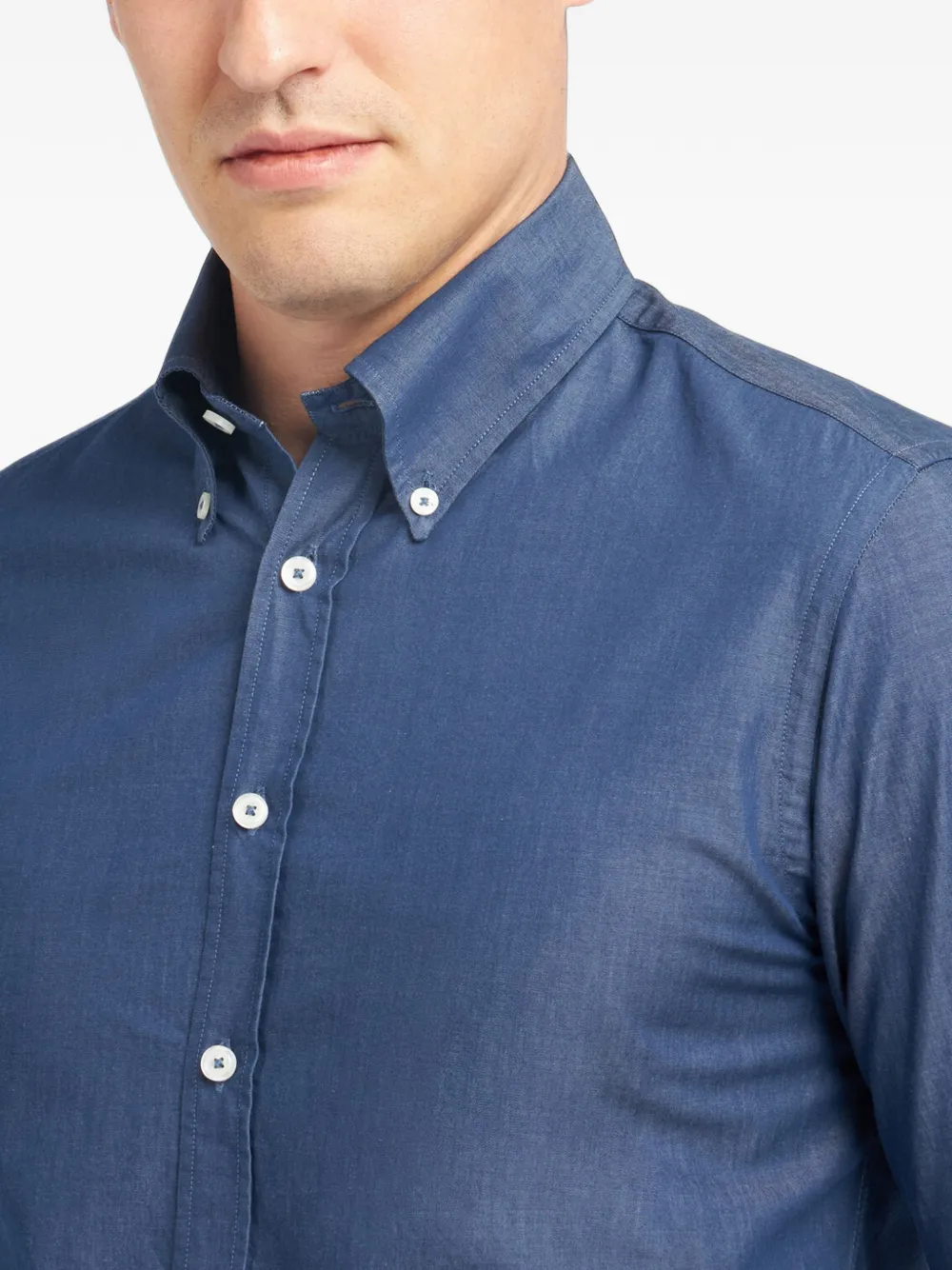 Brooks Brothers Katoenen overhemd Blauw