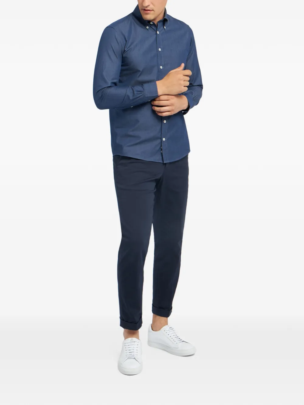 Brooks Brothers Katoenen overhemd Blauw