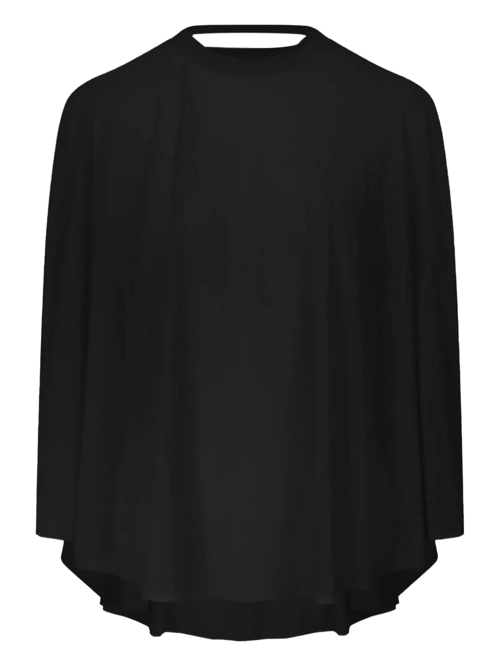 mock-neck blouse