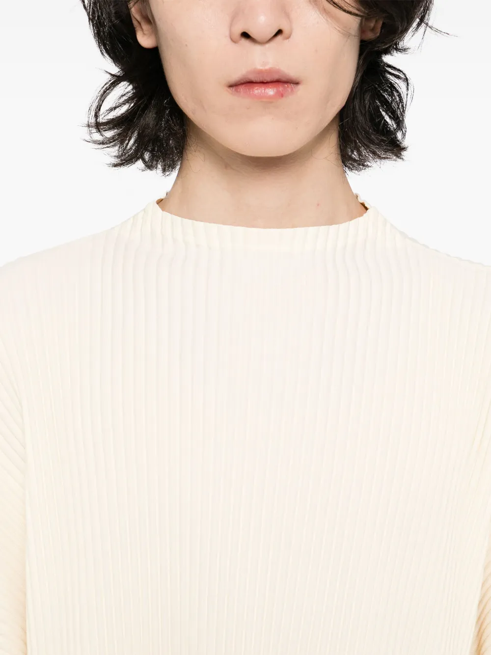 Homme Plissé Issey Miyake Geplooide top Beige