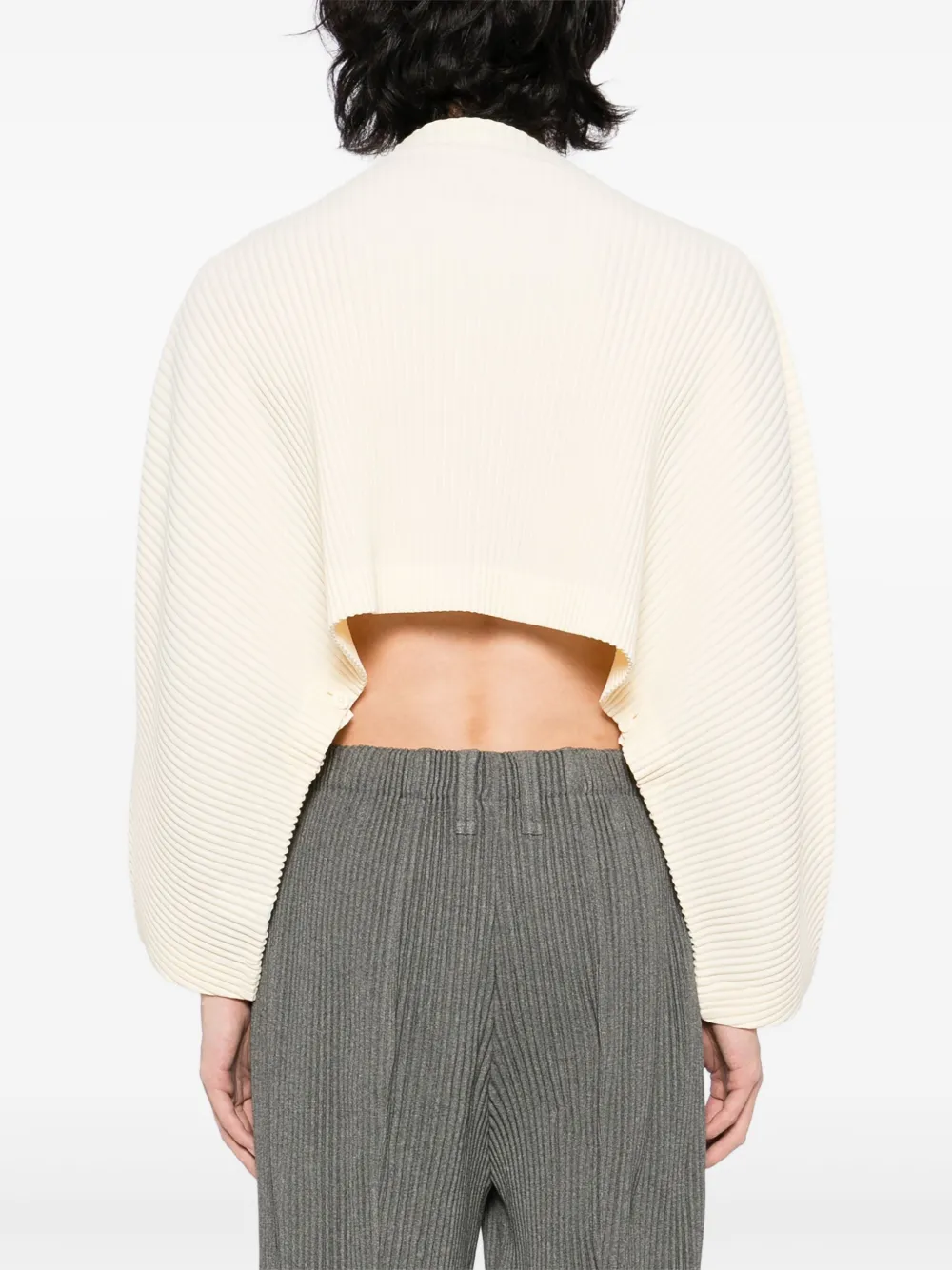 Homme Plissé Issey Miyake Geplooide top Beige