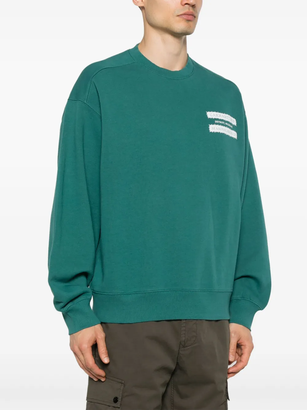 Carhartt WIP Catalogue sweater Groen
