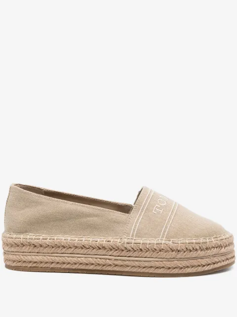 Tommy Hilfiger logo-embroidered espadrilles