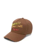 DSQUARED2 logo-embroidered cap - Brown