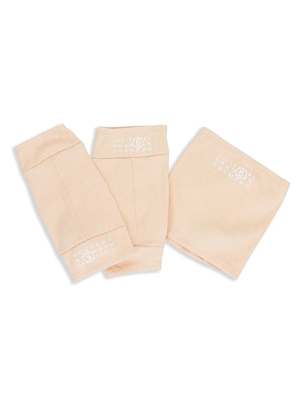 Mm6 Maison Margiela Numbers-print Accessory Set In Pink