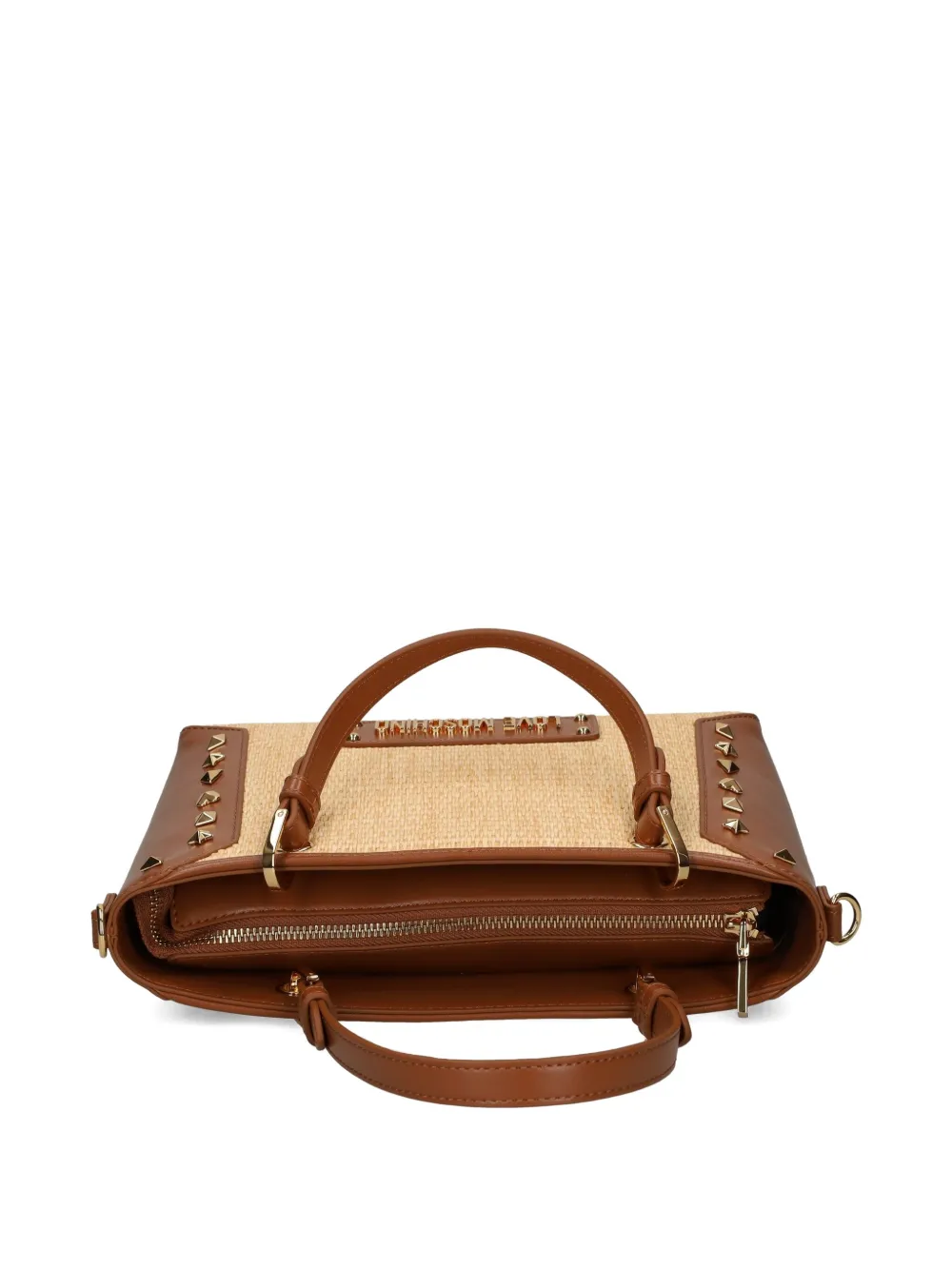 Love Moschino Shopper verfraaid met studs Bruin