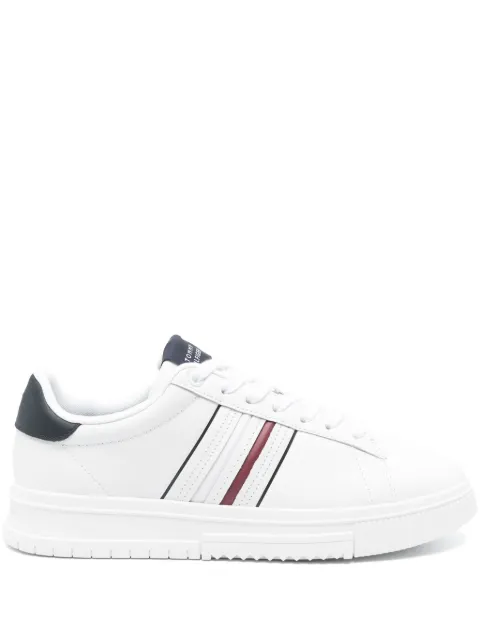 Tommy Hilfiger leather logo-debossed sneakers
