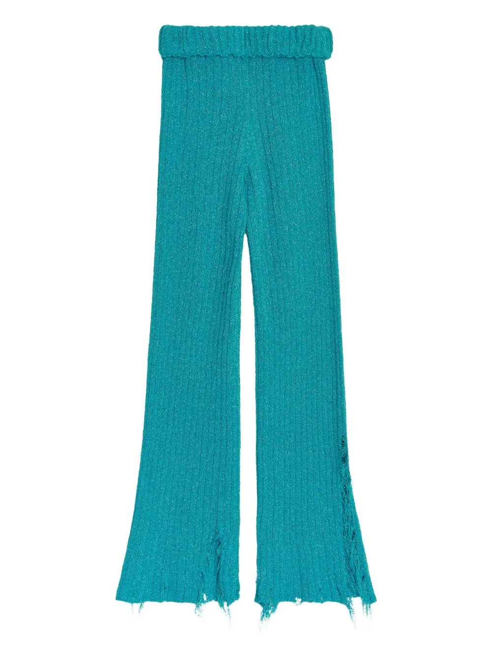 A Paper Kid Frayed Trousers In Green