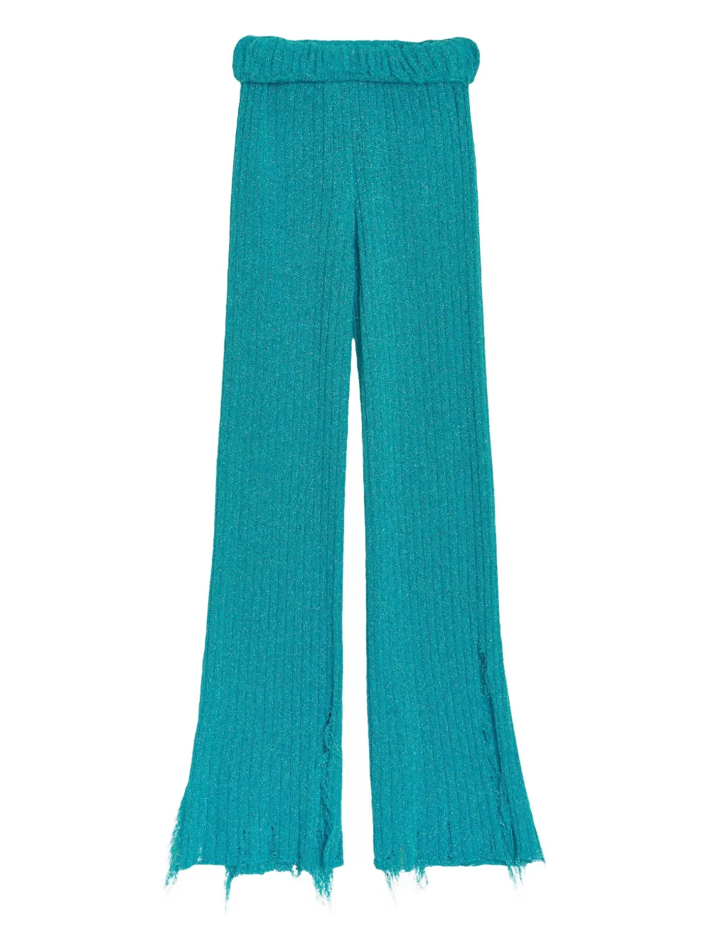 A Paper Kid Broek met wijde pijpen - Groen