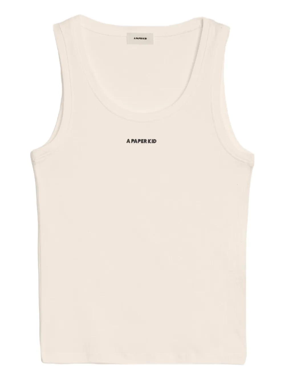 A Paper Kid logo-print tank top | Neutrals | Image 1