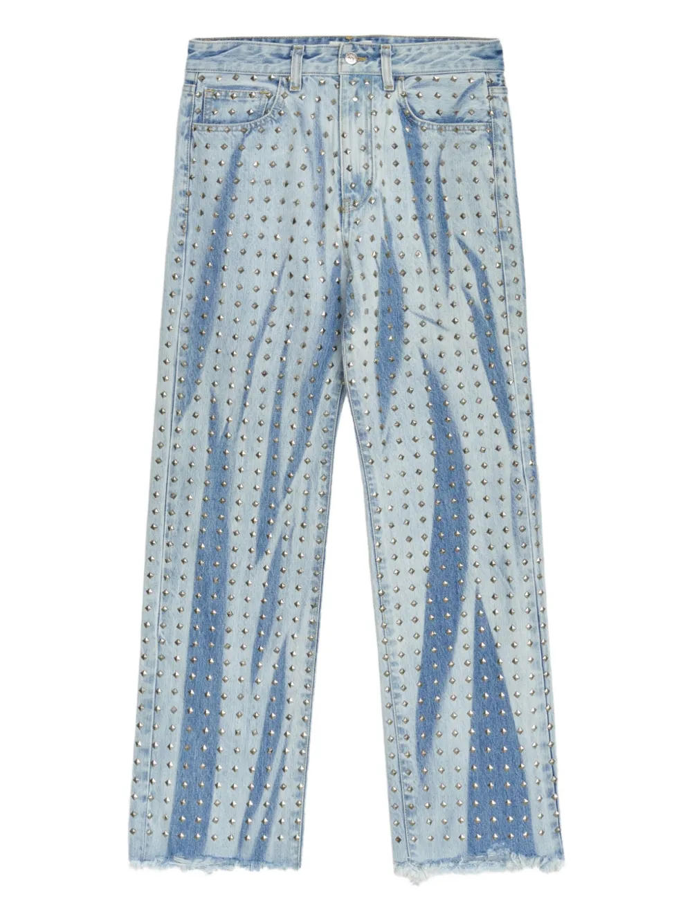 A Paper Kid jean à effet usé | bleu | Image 1