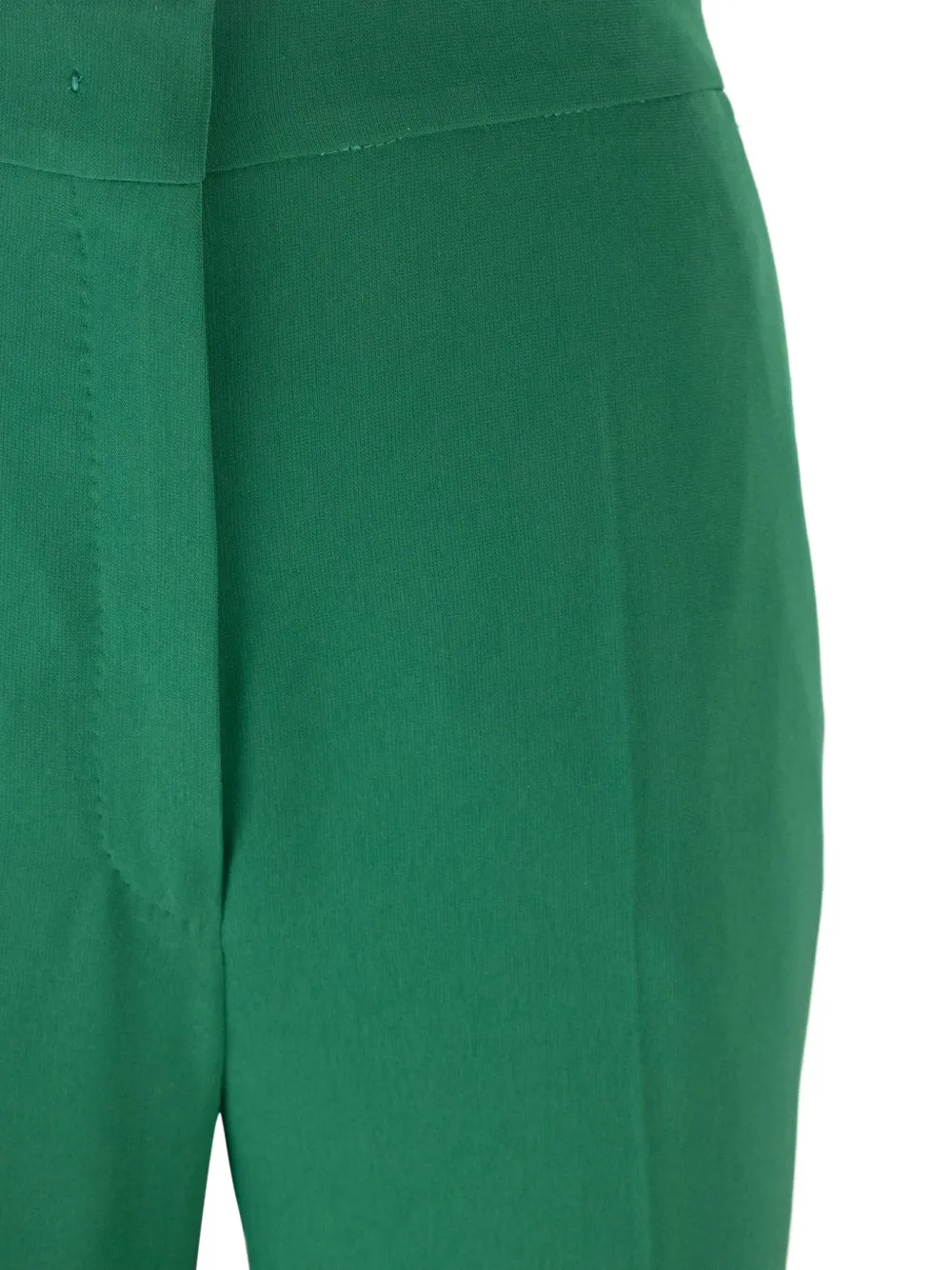 Shop Max Mara Tailored Flared Trousers In Green