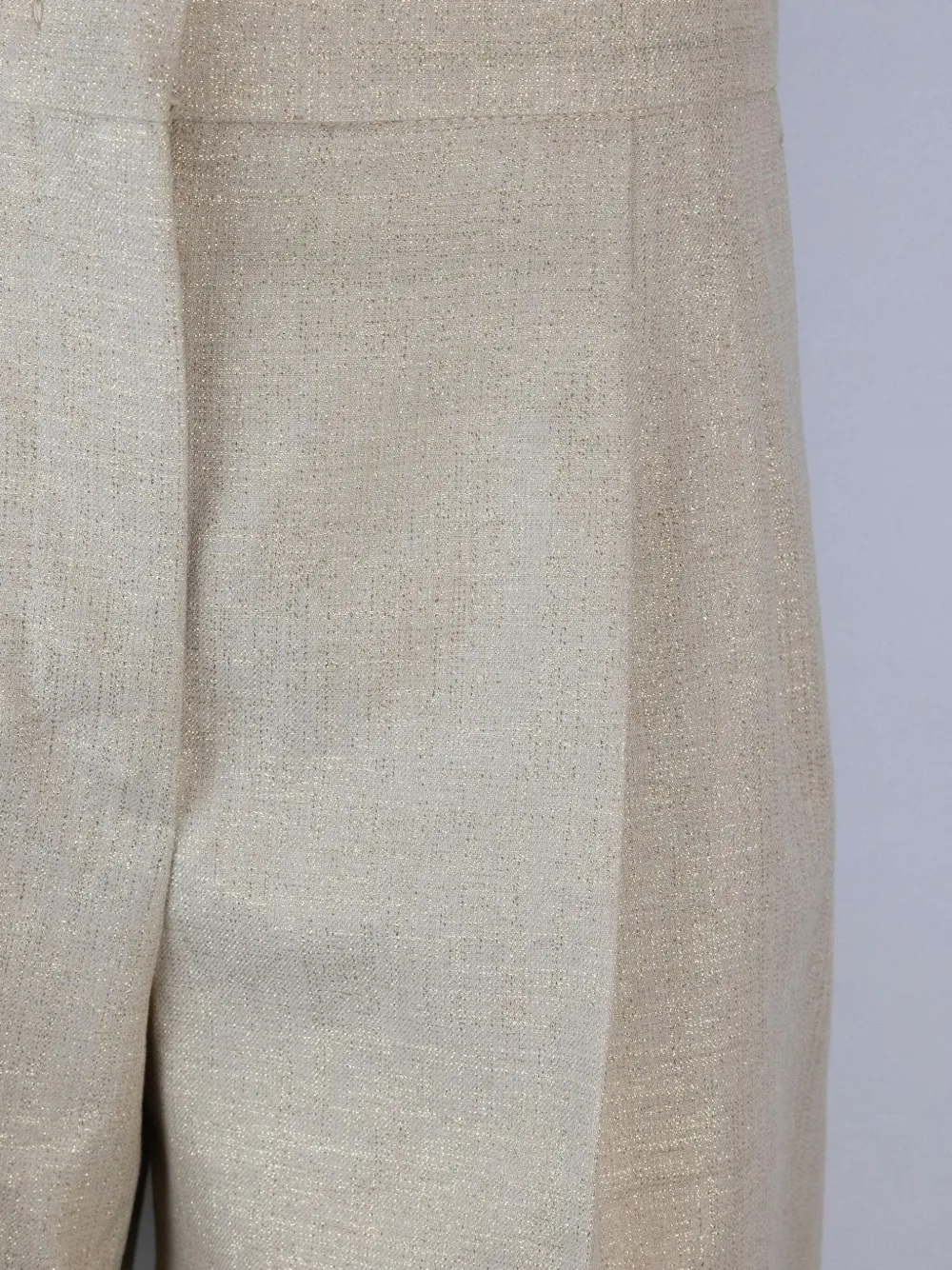Max Mara Favilla Shorts In Gold Twill In Neutrals