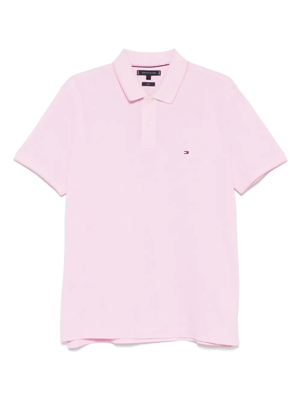 Tommy Hilfiger playera tipo polo con parche del logo | rosado | Image 1