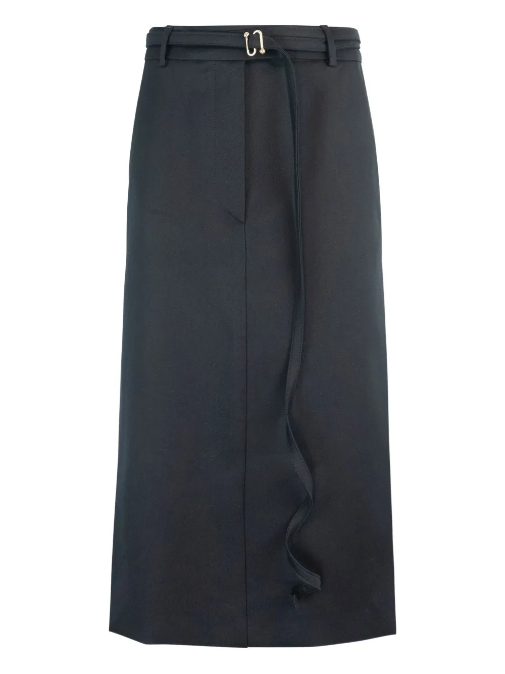 Sportmax Midi-rok met ceintuur Zwart
