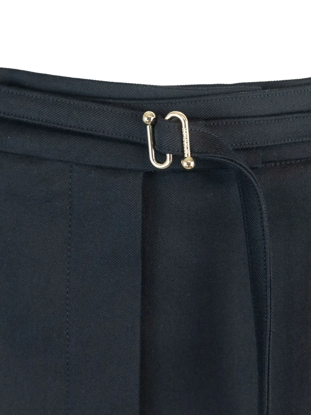 Sportmax Midi-rok met ceintuur Zwart