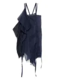 Yohji Yamamoto layered mini dress - Blue