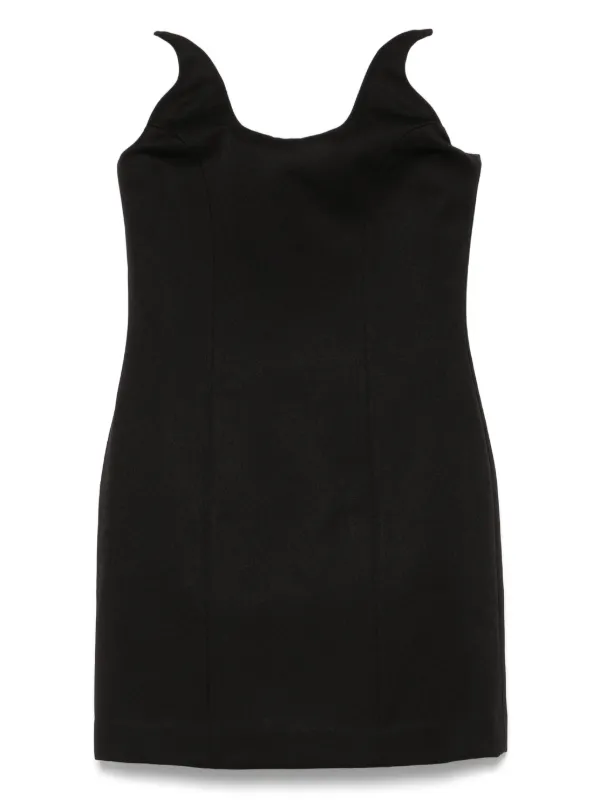 coperni black mini dress x Disney Horn | Black Puff Short Sleeve