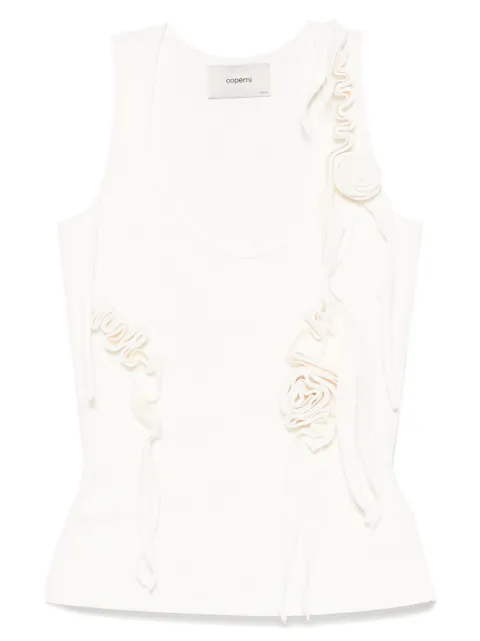 Coperni knitted ribbon tank top