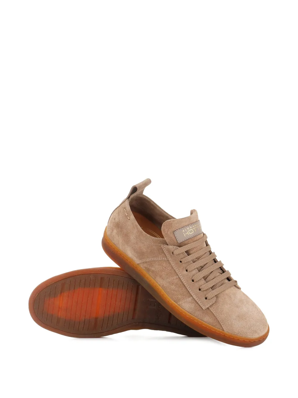 Alexander Hotto suede lace-up sneakers Neutrals