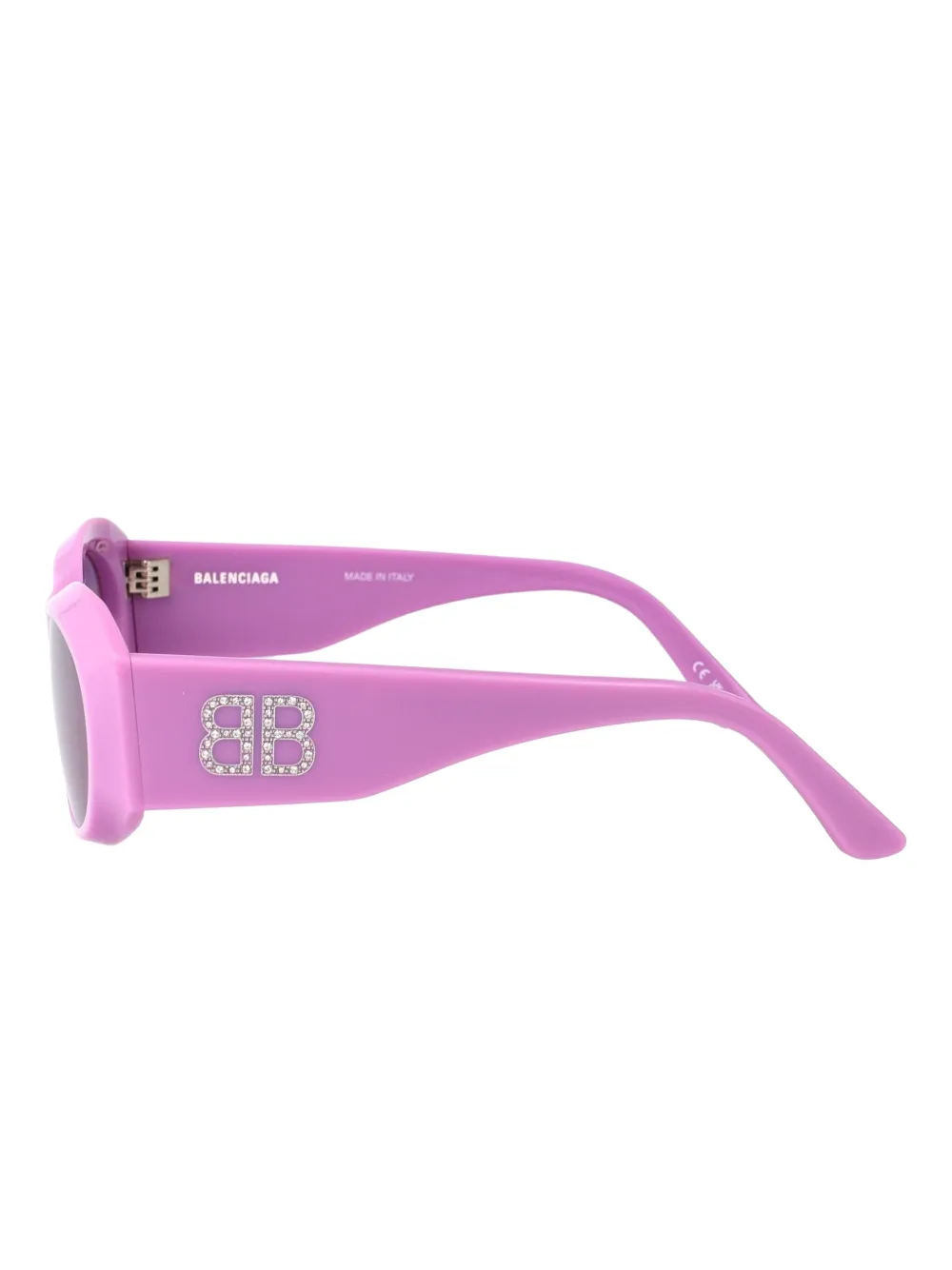 Balenciaga Eyewear Zonnebril met geometrisch montuur Roze