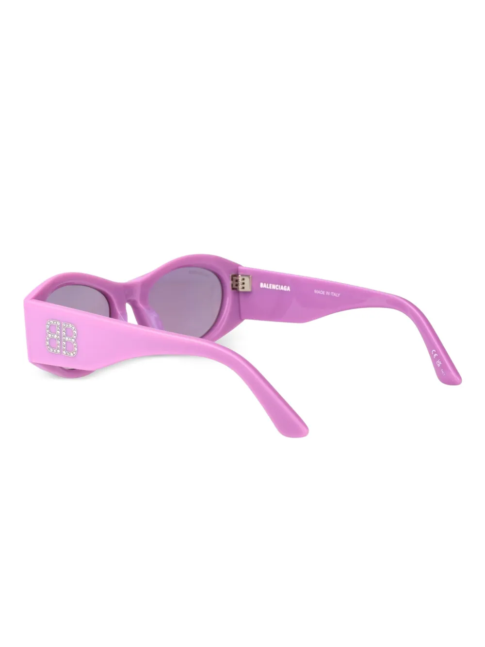 Balenciaga Eyewear Zonnebril met geometrisch montuur Roze