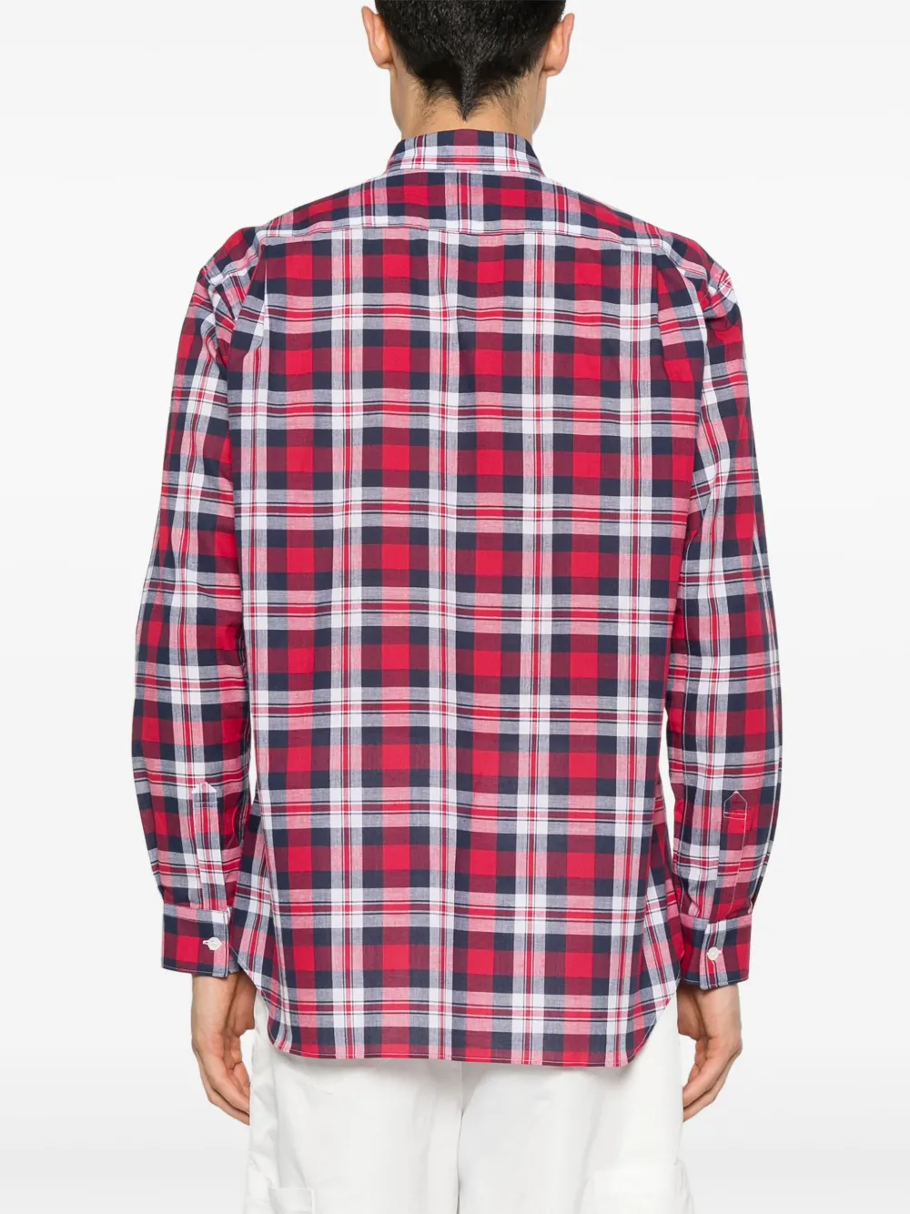 Comme Des Garçons Shirt Geruit overhemd Rood