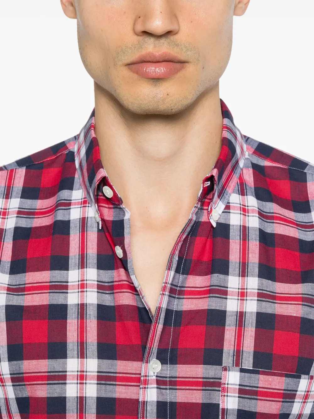 Comme Des Garçons Shirt Geruit overhemd Rood