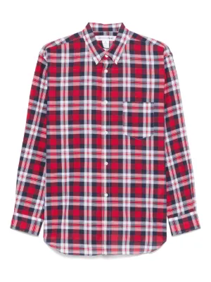 Black Comme Des Garçons チェック シャツ | レッド | FARFETCH JP