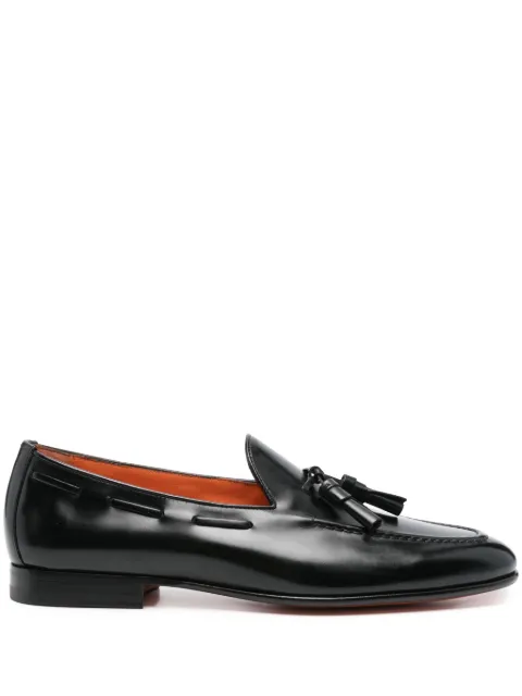 Santoni leather loafers
