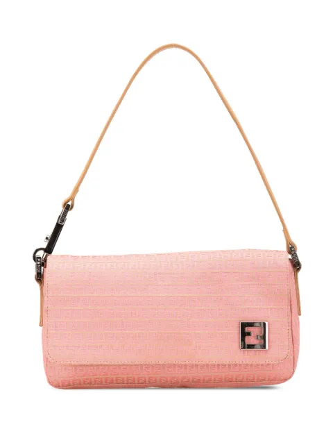 Fendi Pre-Owned شنطة كتف كانفا صغيرة بنقش زوكينو 2010-2000