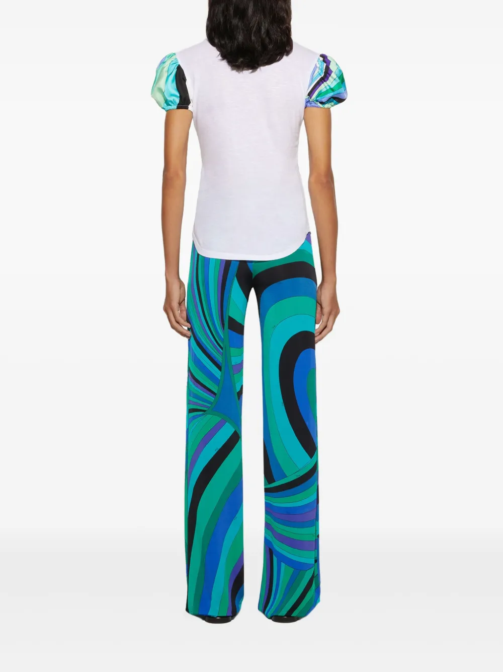 PUCCI Broek met abstracte print Groen