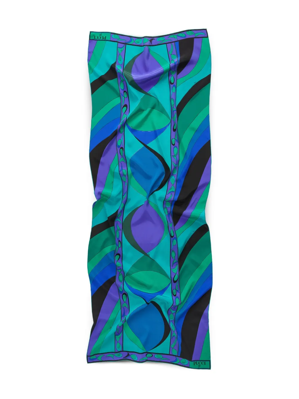 PUCCI mascada de seda con estampado abstracto | verde | Image 1