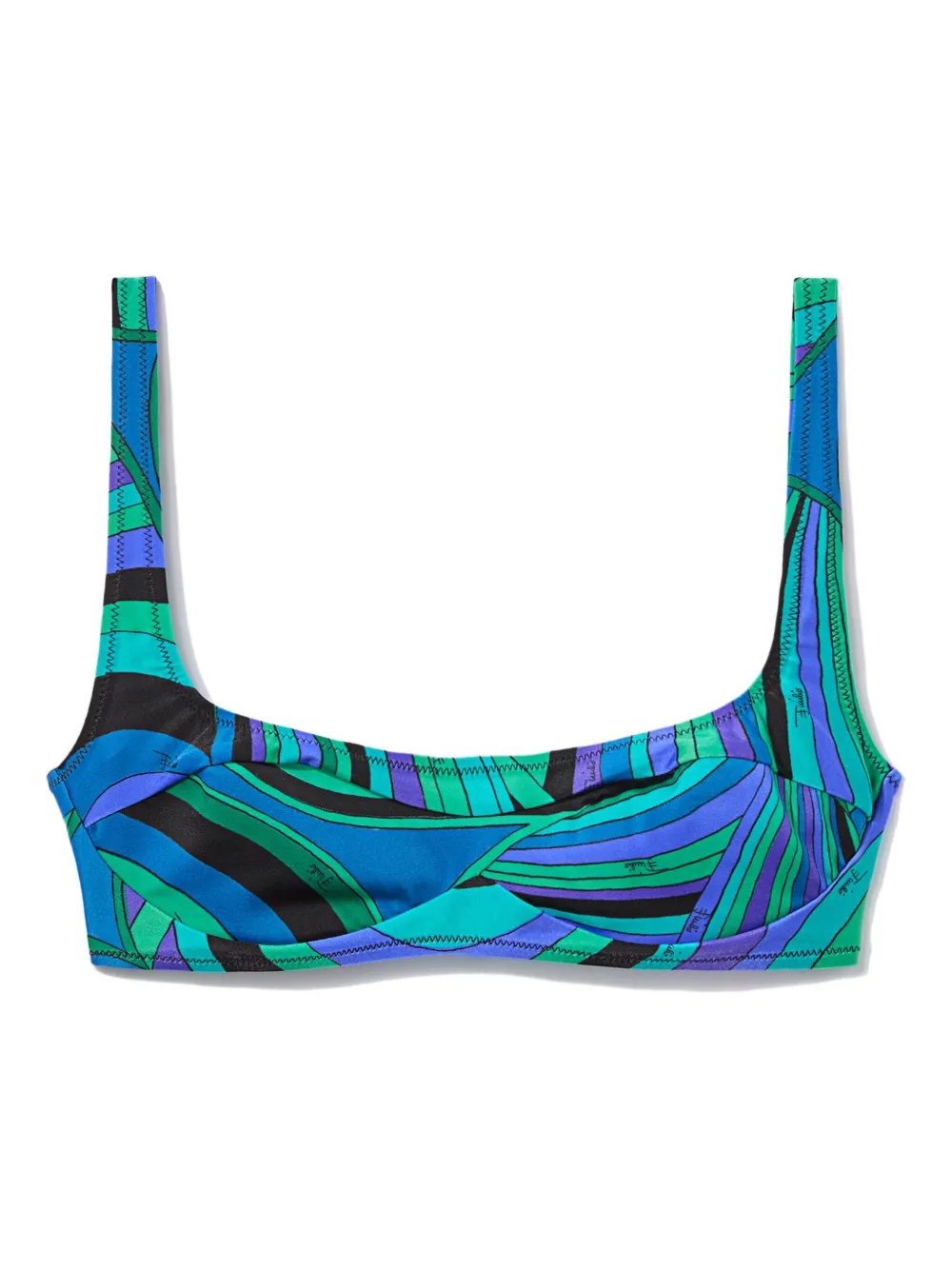 PUCCI Iride-print bikini top | Blue | Image 1