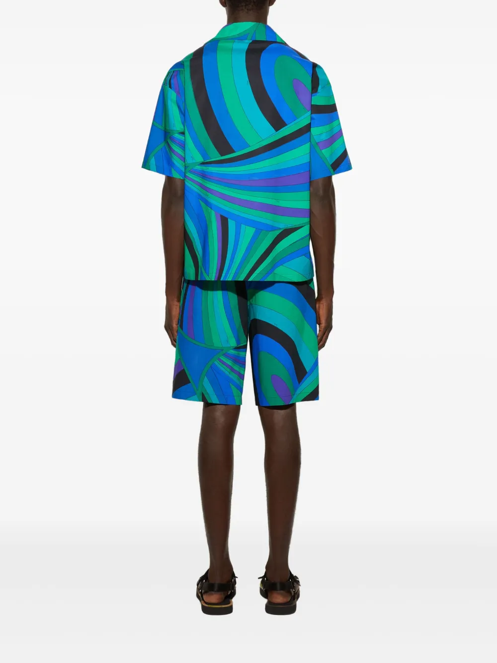 PUCCI T-shirt met print Groen