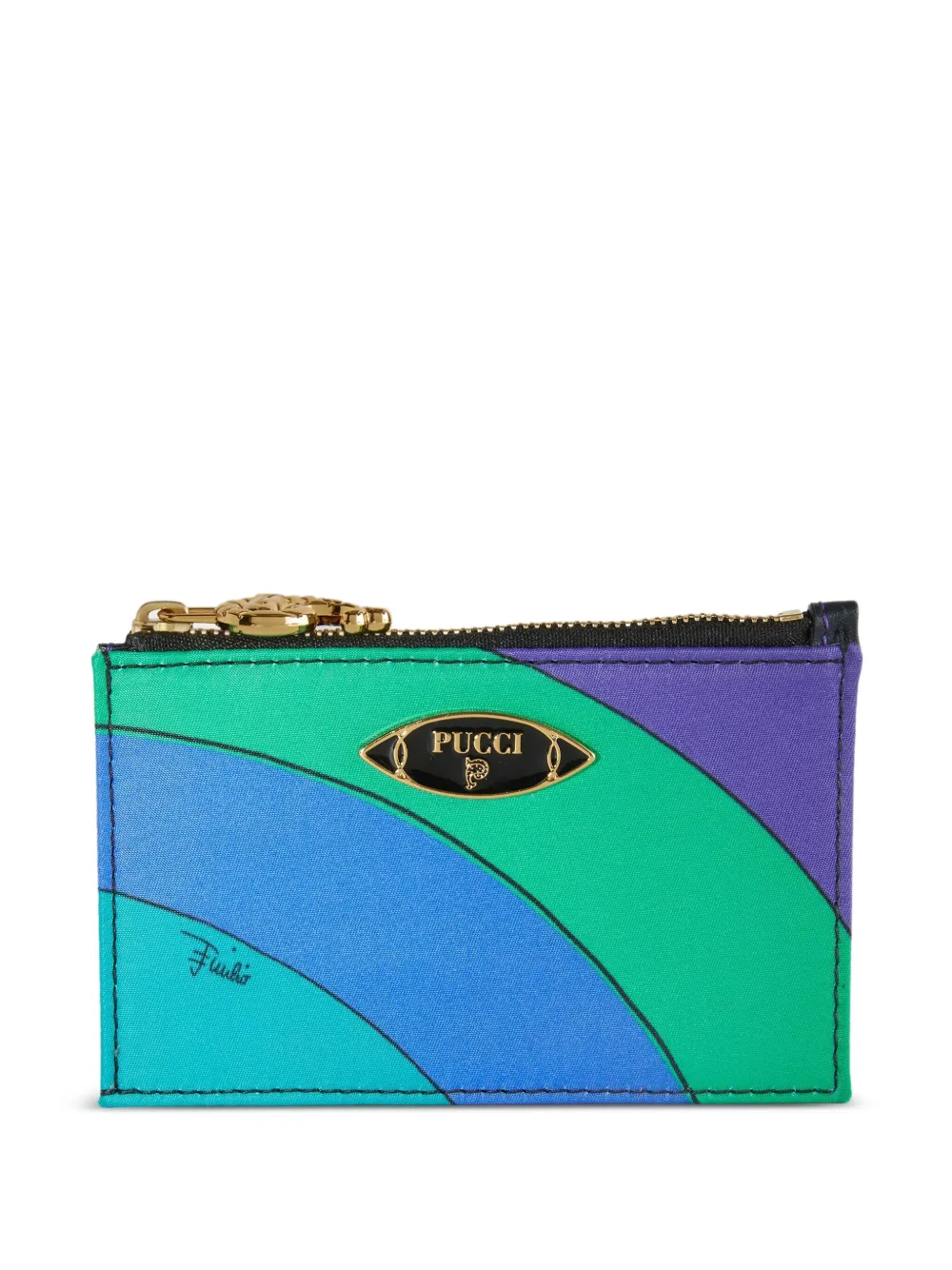 PUCCI tarjetero con estampado Iride | verde | Image 1
