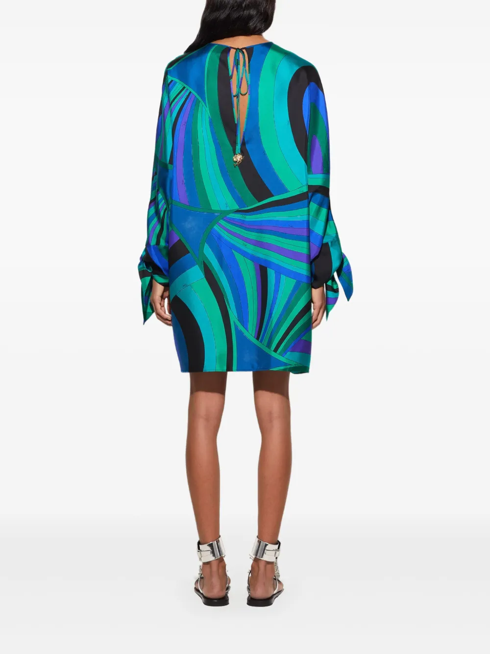 Pucci Swirl-patterned Tunic In Green