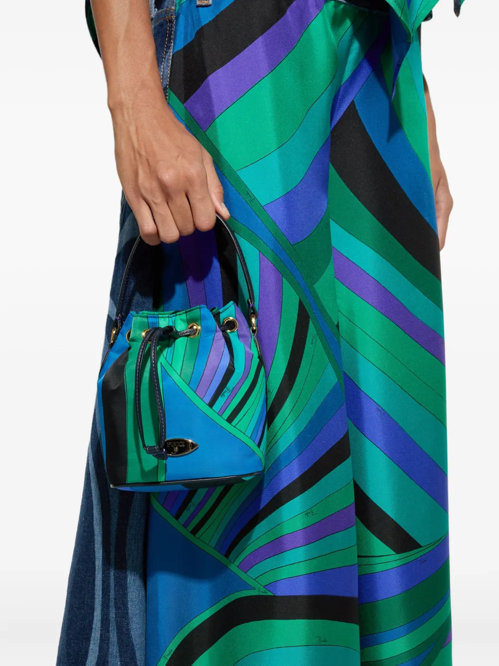 PUCCI bolsa bucket con rayas estampadas | Image 2