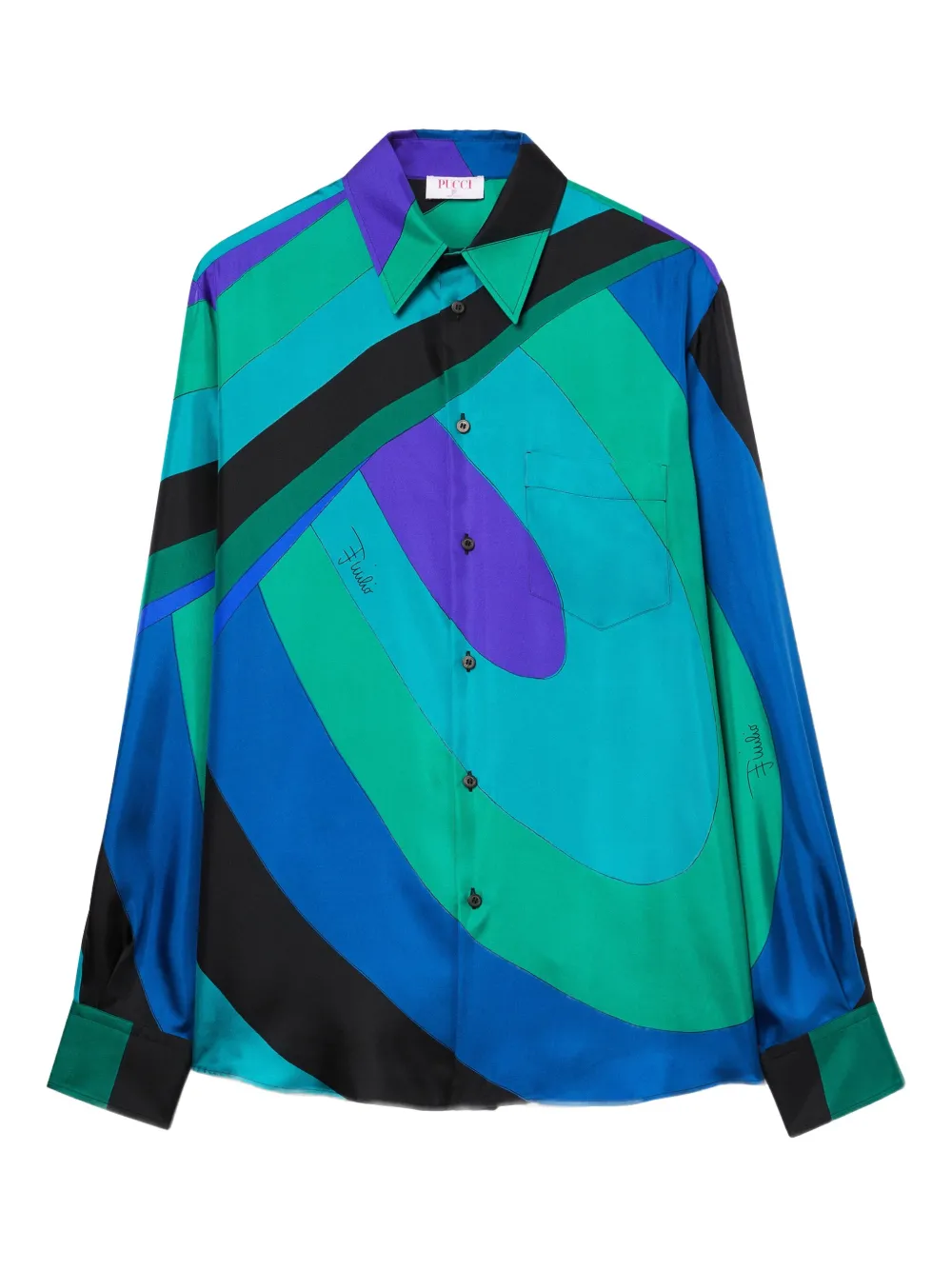 PUCCI camisa con estampado abstracto | verde | Image 1