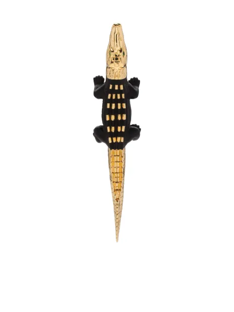 Bibi van der Velden 18kt yellow gold tsavorite Alligator Bite single earring