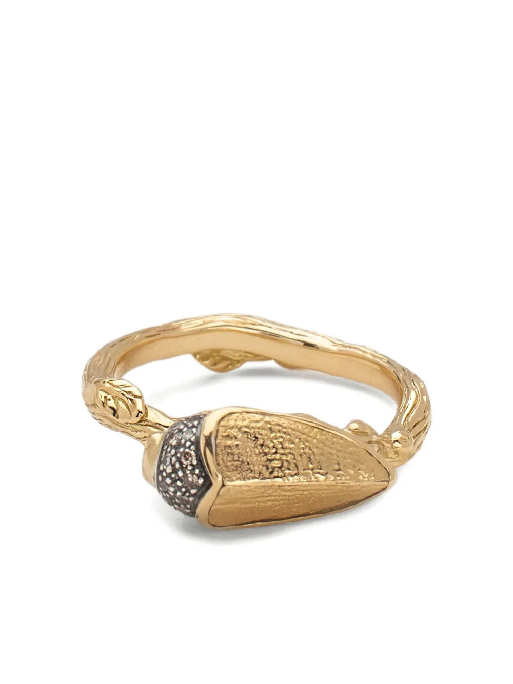 Bibi van der Velden 18kt yellow gold Scarab Stackable ring - ゴールドトーン Bibi van der Velden 18kt yellow gold Scarab Stackable ring - ゴールドトーン