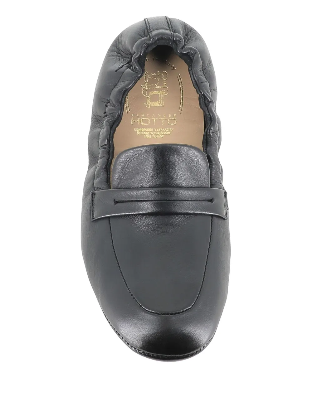 Alexander Hotto leather slippers Black