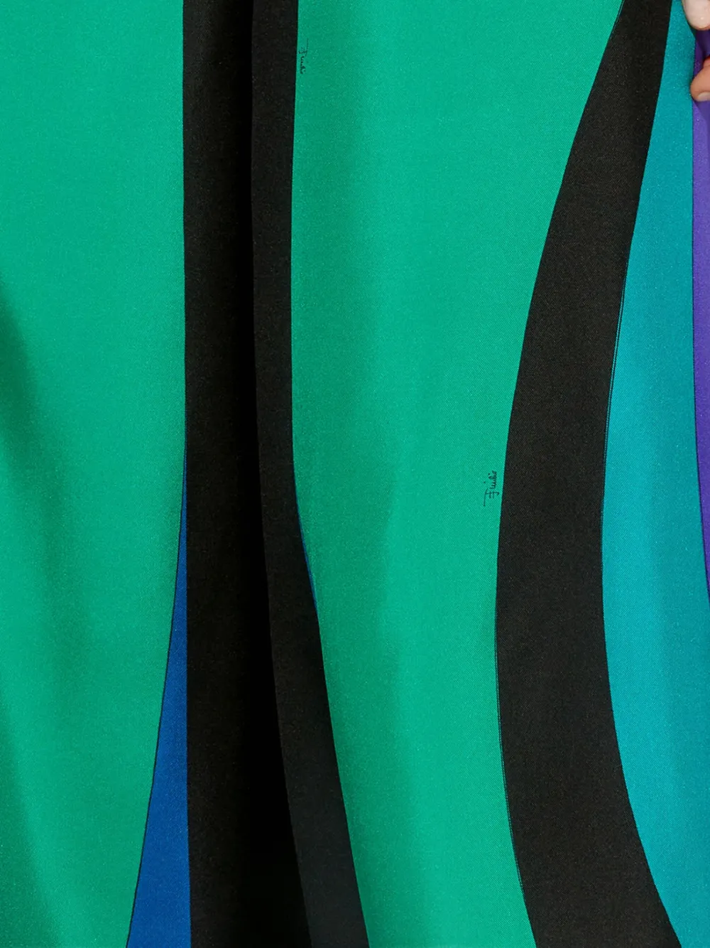 PUCCI Broek met wijde pijpen Groen
