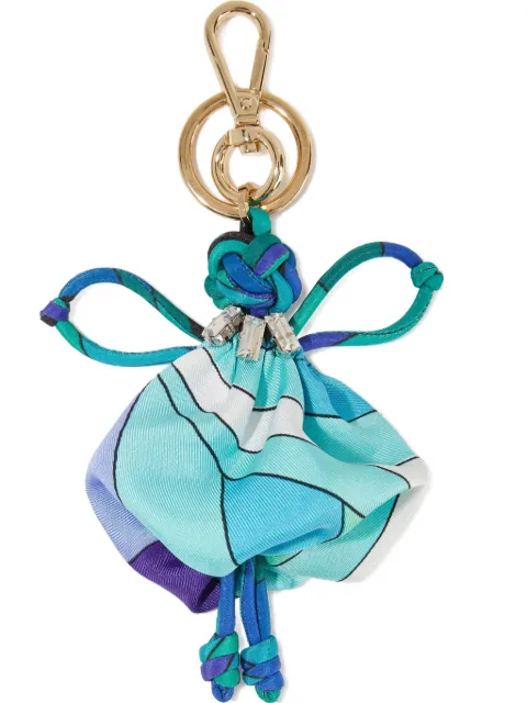 PUCCI Iride-print silk charm